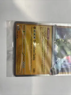 Team Rocket's Tyranitar 096/182 Sealed Promo Card  | Pokemon Center Stamp - Image 4
