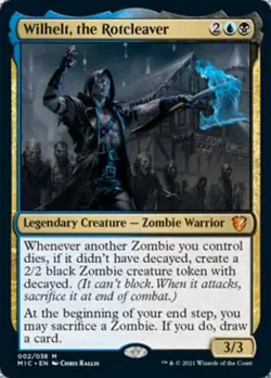 Wilhelt, the Rotcleaver -Foil Light Play MTG Commander 2021 Midnight Hunt - Image 2