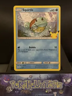 Pokemon Card Squirtle 17/25 McDonalds 25th Anniversary promo Holo Near Mint - Image 1