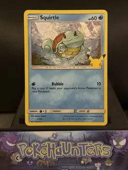 Pokemon Card Squirtle 17/25 McDonalds 25th Anniversary promo Holo Near Mint - Image 3