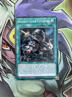 LDS1-EN089 Ancient Gear Catapult Common 1st Edition Yugioh Card NM - Image 1