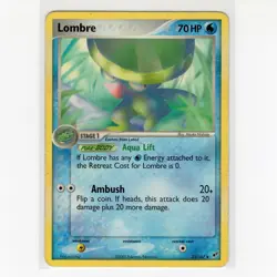 Pokémon TCG Lombre 33/107 EX Deoxys Regular Uncommon Card EN-MP 2005 - Image 1