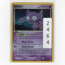 Pokémon TCG Sableye 22/108 EX Power Keepers Reverse Holo Rare Card EN-HP 2007 - Image 3
