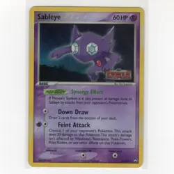 Pokémon TCG Sableye 22/108 EX Power Keepers Reverse Holo Rare Card EN-HP 2007 - Image 4