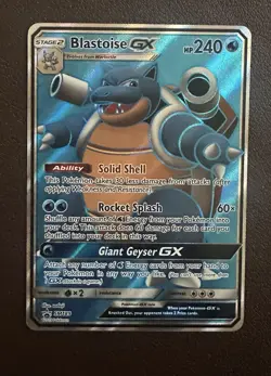 Pokémon TCG Blastoise GX Holo Ultra Rare SM189 PROMO Holo Card 2019 Foil - Image 1
