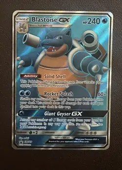 Pokémon TCG Blastoise GX Holo Ultra Rare SM189 PROMO Holo Card 2019 Foil - Image 9