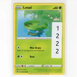 Pokémon TCG Lotad 007/192 Swsh02: Rebel Clash Regular Common Card EN-NM 2020 - Image 6