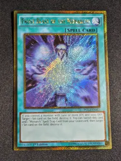 Yu-Gi-Oh! Frost Blast of the Monarchs PGL3-EN012 1st Gold Secret Rare NM - Image 1