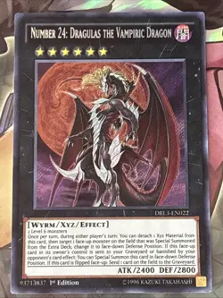 Number 24: Dragulas the Vampiric Dragon DRL3-EN022 1st Edition Secret Rare LP - Image 20