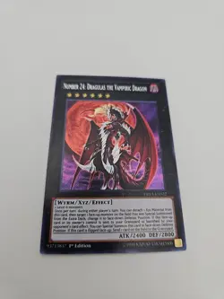 Number 24: Dragulas the Vampiric Dragon DRL3-EN022 1st Edition Secret Rare LP - Image 11