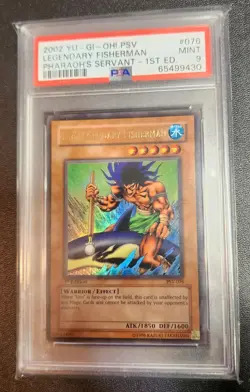 2002 Yugioh PSV Legendary Fisherman #076 1st Edition Pharaohs Servant PSA 9 Mint - Image 3