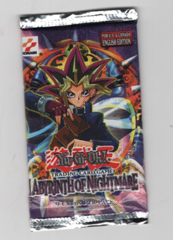 LABYRINTH OF NIGHTMARE UNLIMITED YU-GI-OH! BOOSTER PACK FACTORY SEALED KONAMI A - Image 3