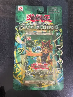 Konami 1996 Yugioh Magic Ruler 9 Card Trading Card Game Pack - Image 1