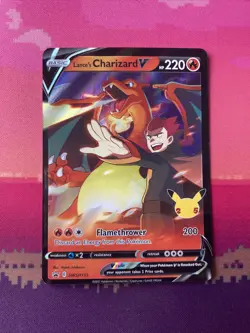 Pokemon Card Lance's Charizard V SWSH133 Black Star Promo Near Mint - Image 1