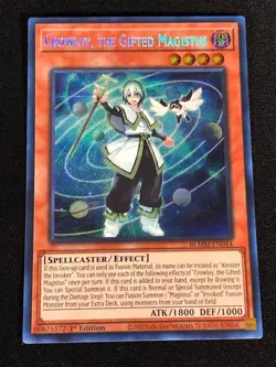 Yugioh Crowley, The Gifted Magistus BLMM-EN044 1ST Secret (NM) - Image 2