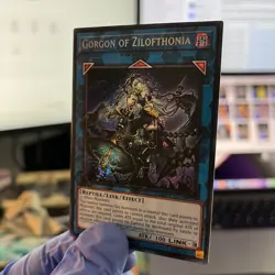Yugioh! Gorgon of Zilofthonia DUAD-EN050 1st Edition Secret Rare (in-hand) NM+ - Image 7