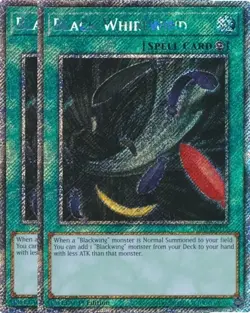 Yu-Gi-Oh! 2x Black Whirlwind RA03-EN219 Platinum Secret Rare Playset - Image 1