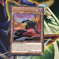 Yugioh! Destiny HERO - Dasher SGX1-ENB05 Secret Rare 1st Edition NM - Image 1