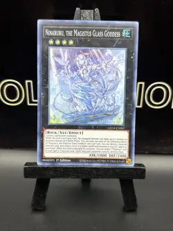 Yugioh Ninaruru, the Magistus Glass Goddess GEIM-EN007 1st Edition Rare NM/HOLO - Image 2