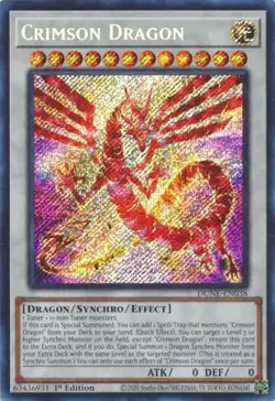 Crimson Dragon - DUNE-EN038 - Secret Rare 1st Edition Near Mint Yugioh - Image 1