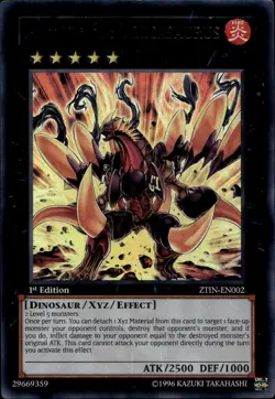 Number 61: Volcasaurus  1st Ed Ultra ZTIN-EN002  Yu-Gi-Oh! - Image 3