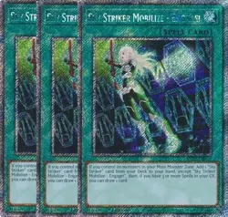 3x Yu-Gi-Oh! Sky Striker Mobilize - Engage! RA03-EN269 Platinum Secret Playset - Image 2