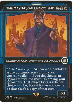 The Master Gallifrey's End 0543 Rare MTG Universes Beyond: Doctor Who NM/M - Image 1