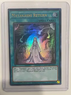 Mayakashi Return MAMA-EN019 Yu-Gi-Oh! TCG Ultra Rare 1st Edition FOIL - Image 1