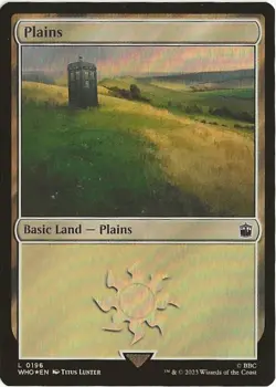 Plains Basic 0196 Land MTG Universes Beyond: Doctor Who NM/M BBC - Image 1