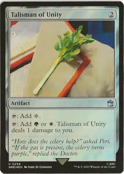 Talisman of Unity 0254 Uncommon MTG Universes Beyond: Doctor Who NM/M - Image 1