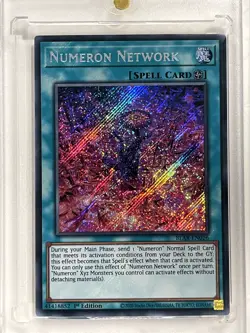 BLAR-EN026 Numeron Network Secret Rare 1st Edition NM YuGiOh Card - Image 1