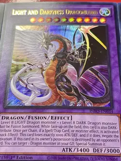 3x Light and Darkness Dragonlord | INFO-EN034 | Ultra Rare | NM | 1st ED |YuGiOh - Image 4
