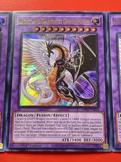 3x Light and Darkness Dragonlord | INFO-EN034 | Ultra Rare | NM | 1st ED |YuGiOh - Image 5