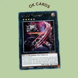 JUSH-EN036 K9-Ã˜Ã˜ ''Hound'' Super Rare 1st Ed YuGiOh - Image 1