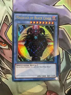 YGLD-ENC01 Magician Of Black Chaos Ultra Rare Unlimited Edition NM Yugioh Card - Image 1