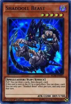 Yugioh! LP Shaddoll Beast - BLHR-EN083 - Ultra Rare - 1st Edition Lightly Played - Image 2