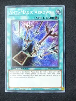 Anti-Magic Arrows SBC1 Secret Rare - 1st ed Yugioh Card #55G - Image 2