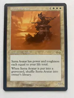 Serra Avatar Urza's Saga Regular Magic the Gathering MTG Card - Image 1