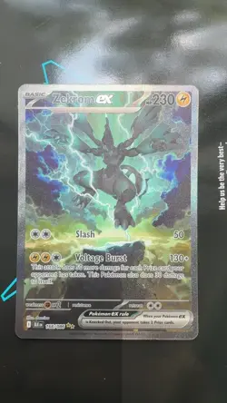 Zekrom ex SAR 166/086 sv11B Black Bolt Pokemon Card English Scarlet Violet NM - Image 1