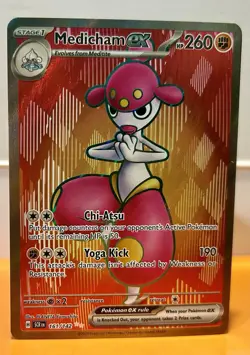 Medicham EX Full Art Ultra Rare Card Stellar Crown 161/142 NM Condition - Image 1
