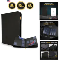 Card Binder 9 Pocket Zipper for Trading Cards TCG Collectible Card Storage - Image 1