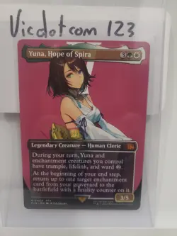 Yuna, Hope of Spira (Borderless, Non-Foil) Final Fantasy MYTHIC  #404 MTG  - Image 1