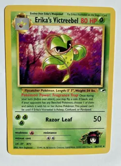 Pokemon Card 2000 Gym Heroes Set Erika's Victreebel 26/132 NM-Mint - Image 1