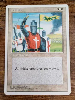 MTG Crusade LP/MP+ â­4th (Fourth) Editionâ­ â­10 REAL HQ PICS!â­ 1995 Magic Crusades - Image 1