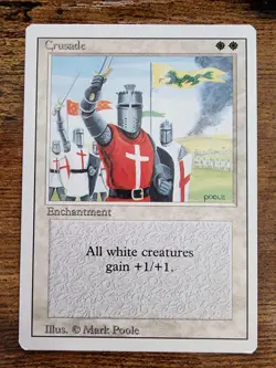 MTG Crusade â­Revised 3rd Editionâ­ NM+ â­10 REAL HQ PICSâ­ 1994 Magic Crusades - Image 1