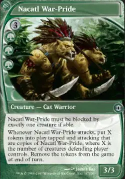 1x Nacatl War-Pride Heavy Play, English Future Sight MTG Magic - Image 1