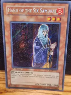 yugioh Hand of the Six Samurai TDGS-EN085 Secret rare 1st Edition near mint - Image 1