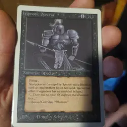 Magic the Gathering MTG Ungraded Raw: Hypnotic Specter Unlimited Played - Image 1