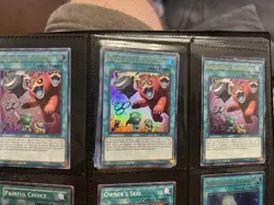 Yugioh! 3x Obedience Schooled BLAR-EN071. Ultra Rare. 1st Ed. Near Mint.  - Image 1