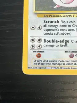 Pokemon TCG Chansey 003/102 Base Set Original Holo Rare Card WOTC 1999 MP - Image 6